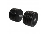 Гантель классик MB Barbell с вращающейся ручкой 52 кг MB-FdbEM-B52