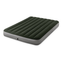 Надувной матрас Intex Dura-Beam Prestige Downy Airbed 152х203х25 см с насосом на батарейках 64779