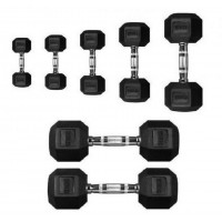 Гантель 2,5кг Perform Better Rubber Encased Hex Dumbbells 4137-2,5\BK-25-00