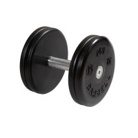 Гантель классик с вращающейся ручкой хром 14 кг MB Barbell MB-FdbEM-B14