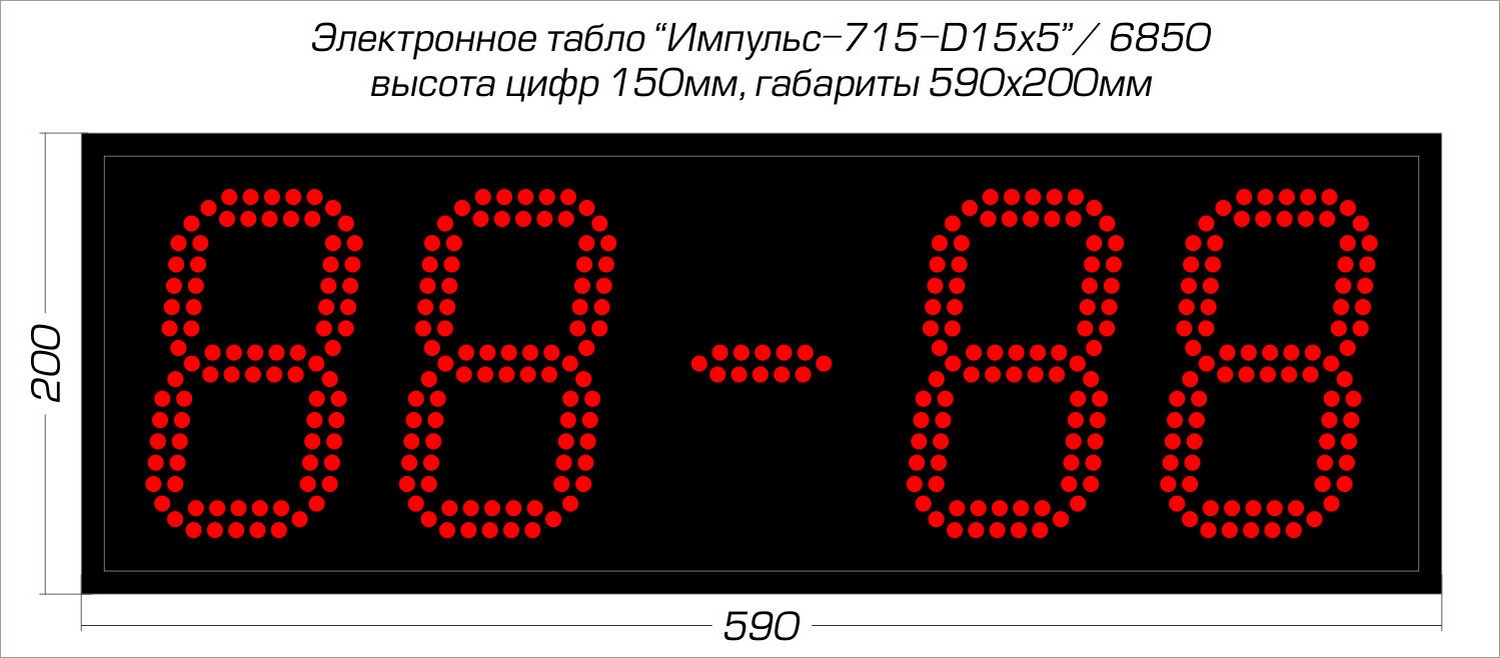 Мини-табло для спорта Импульс 715-D15x4 1500_658