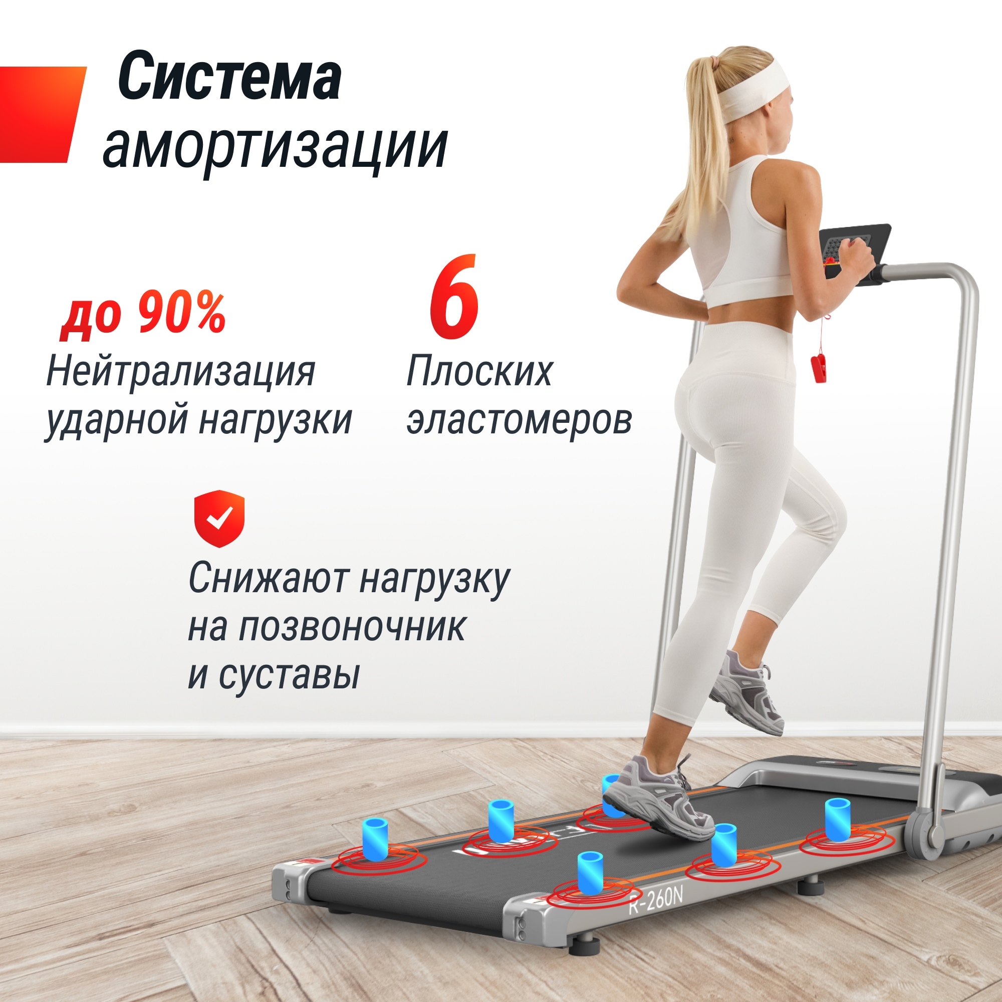 Беговая дорожка UnixFit R-260N 2000_2000