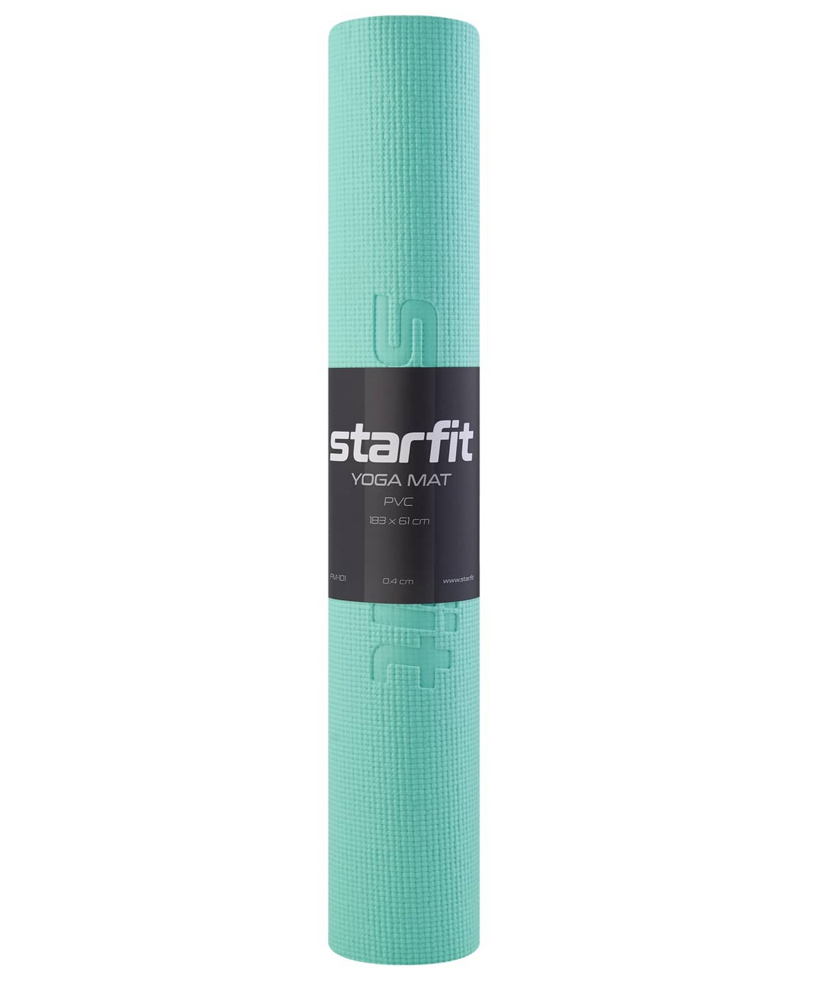 Коврик для йоги и фитнеса 183x61x0,4см Star Fit PVC FM-101 мятный 1663_2000