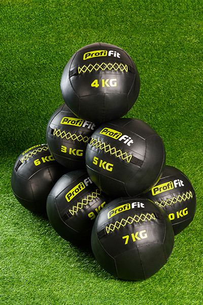 Медицинбол набивной (Wallball) Profi-Fit 3 кг 400_600