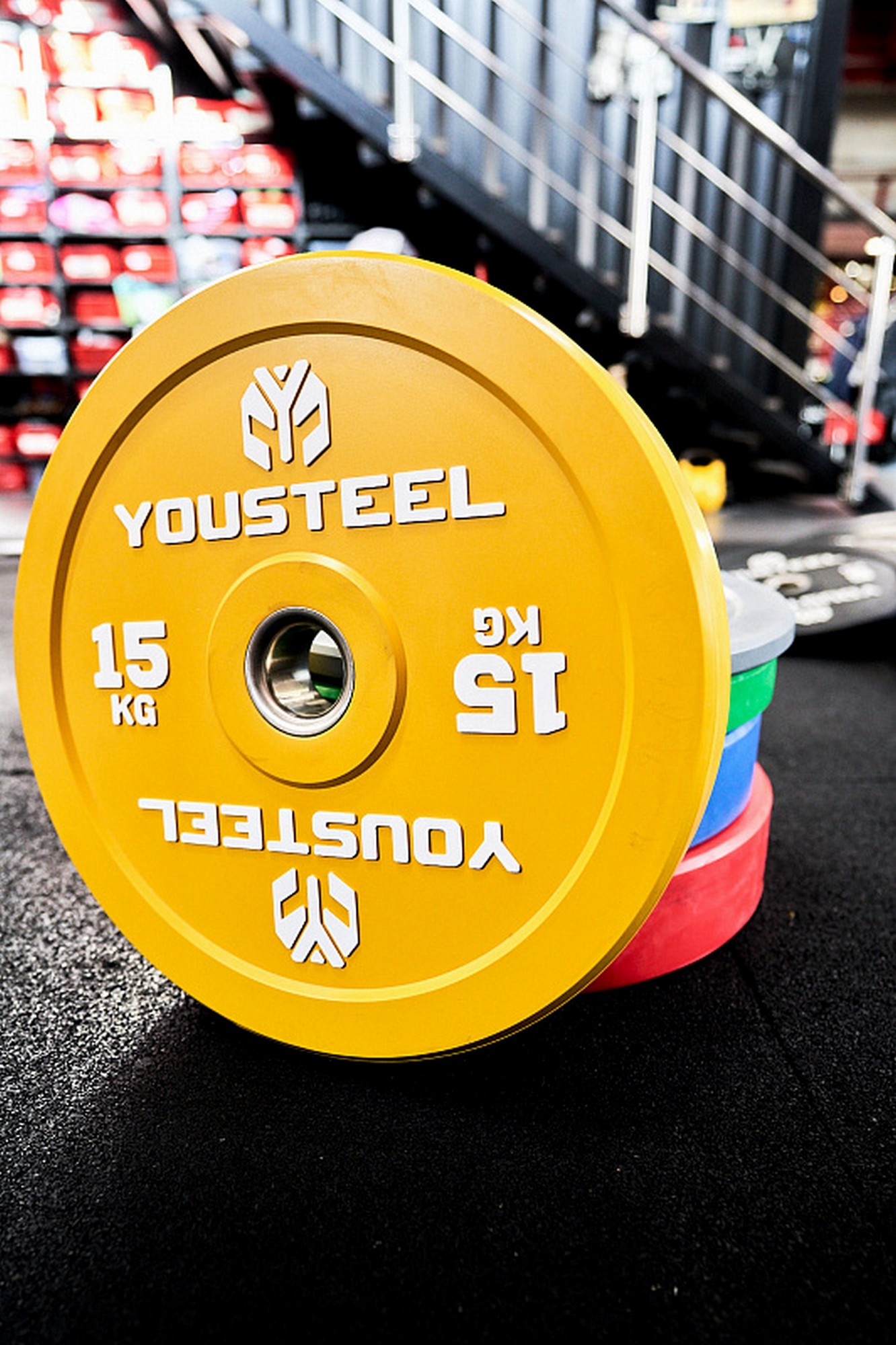 Диск 15кг YouSteel EVO Bumper Plate желтый 1332_2000